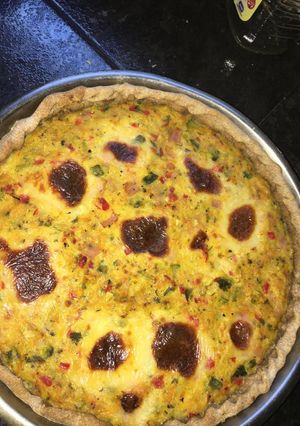Una foto de Tarta de verduras con masa integral