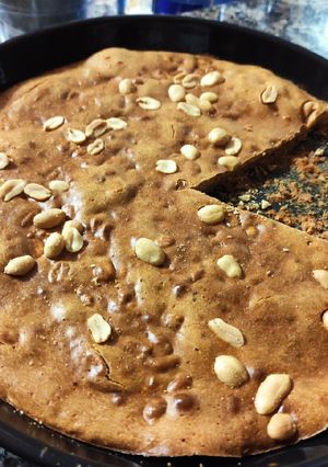 Una foto de Tarta de cacahuetes