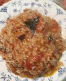 Arroz con tomates integrados