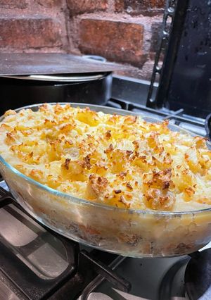 A picture of Jamie’s Fish Pie.