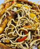 Món chay 🌱🍃: Mì tàu hủ sốt Teriyaki