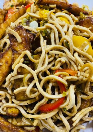 Hình của món Món chay 🌱🍃: Mì tàu hủ sốt Teriyaki.