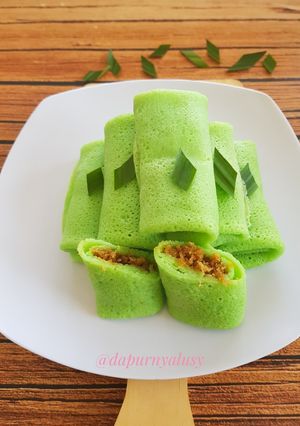 Foto resep Dadar gulung isi unti kelapa