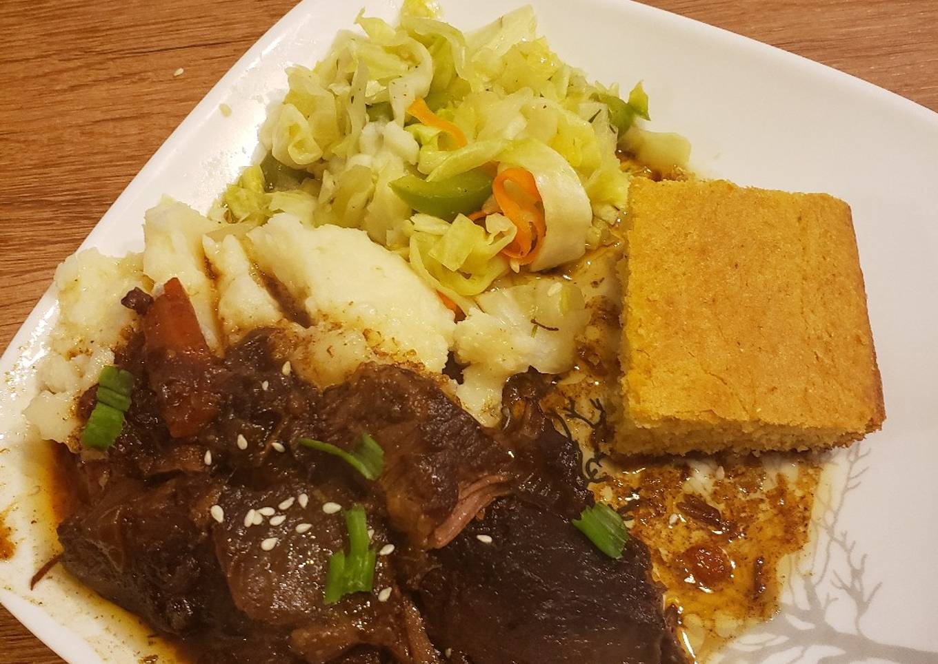 Rustic beef ribs