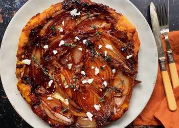 The New Way Cooking Recipe Caramelised shallots tart with saffron puff pastry Most Delicious