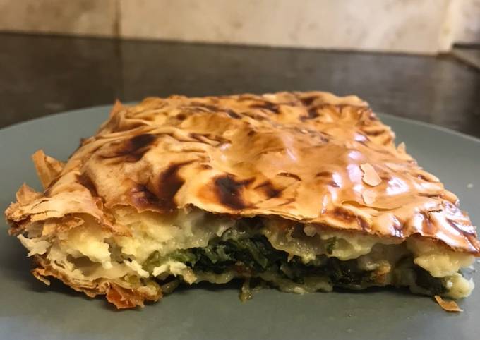 Turkish style Spinach and Cheese Borek