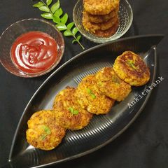 A picture of Sprout Ragi cutlets.