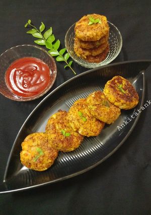 A picture of Sprout Ragi cutlets.