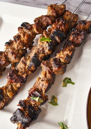 A picture of Bihari Inspired Kebabs.