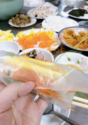 Hình của món Bún cuộn.