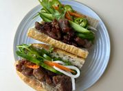 A picture of pork shoulder sandwich