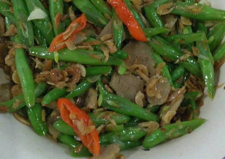 Oseng Buncis Udang Rebon