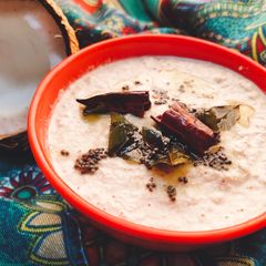 Coconut chutney A picture of Coconut chutney.