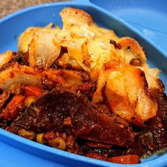 A picture of Mince Beef Hotpot With a Twist.