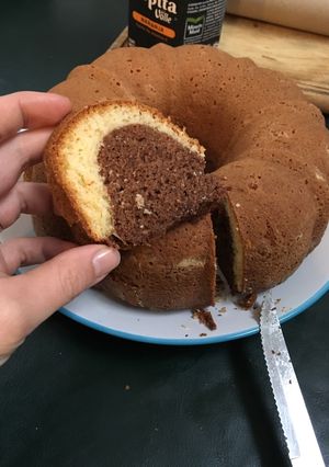 Una foto de Budín marmolado 1, 2, 3