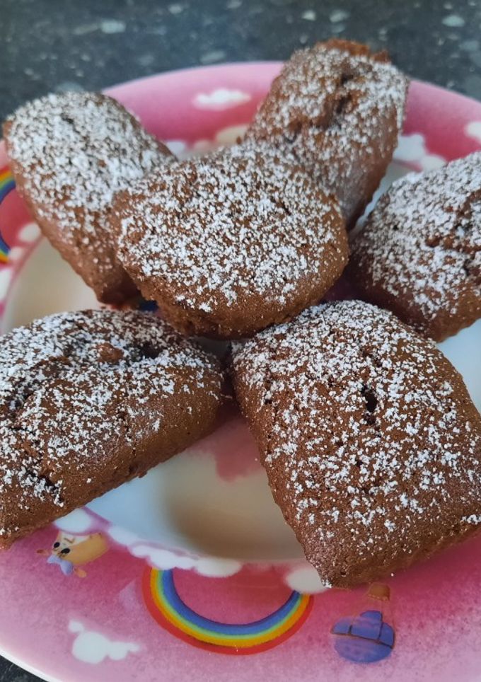 Mézes almás muffin recept fotója