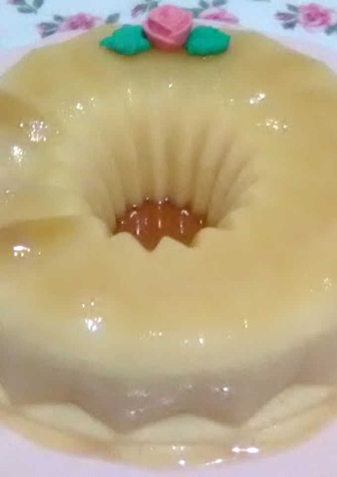 Una foto de Pastel frío de naranja con caramelo