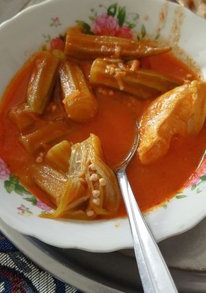 عکسی از دستور خورش بامیه