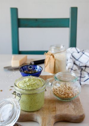 Una foto de Pesto de calabacín