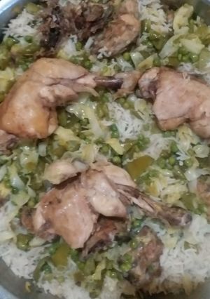 A picture of Vegetables Rice.