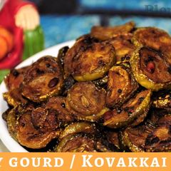 Ivy gourd Kovaikkai fry A picture of Ivy gourd Kovaikkai fry.