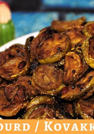 A picture of Ivy gourd Kovaikkai fry.