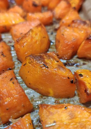 Mézes-fűszeres sütőtök falatkák recept fotója