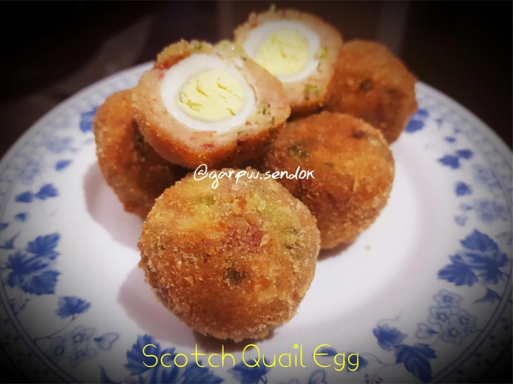 Cara Mudah Membikin Resep  34. Scotch Quail Egg yang Bikin Ngiler, Enak