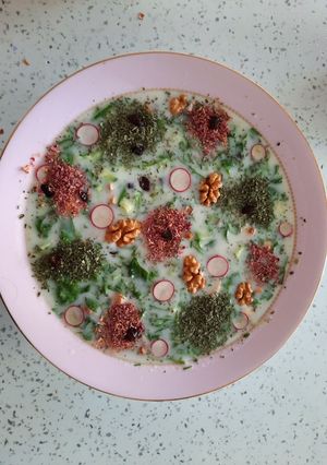 عکسی از دستور آب دوغ خیار😋