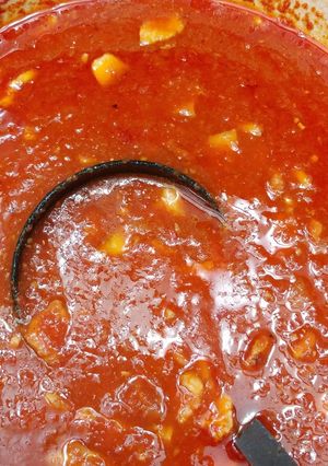 A picture of Amatriciana (Tomato Sauce).