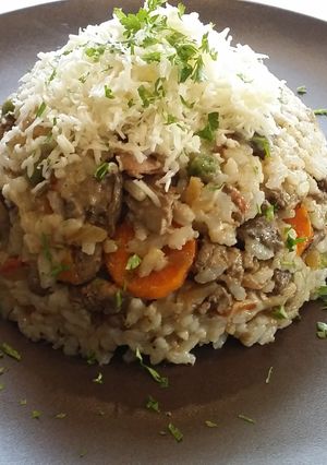 Csirkemájas rizs recept fotója