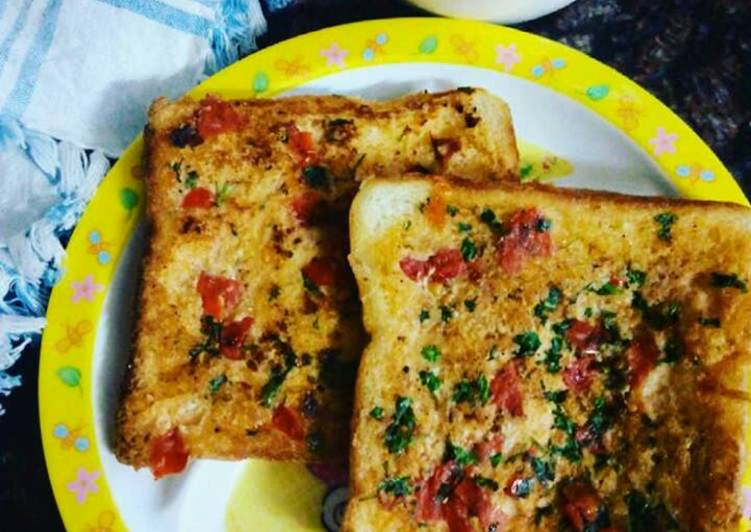 Simple Way to Prepare Ultimate Crispy tomato toast