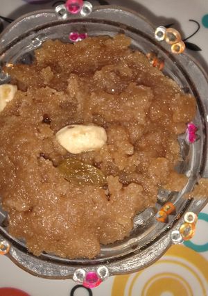 A picture of Wheat flour halwa.