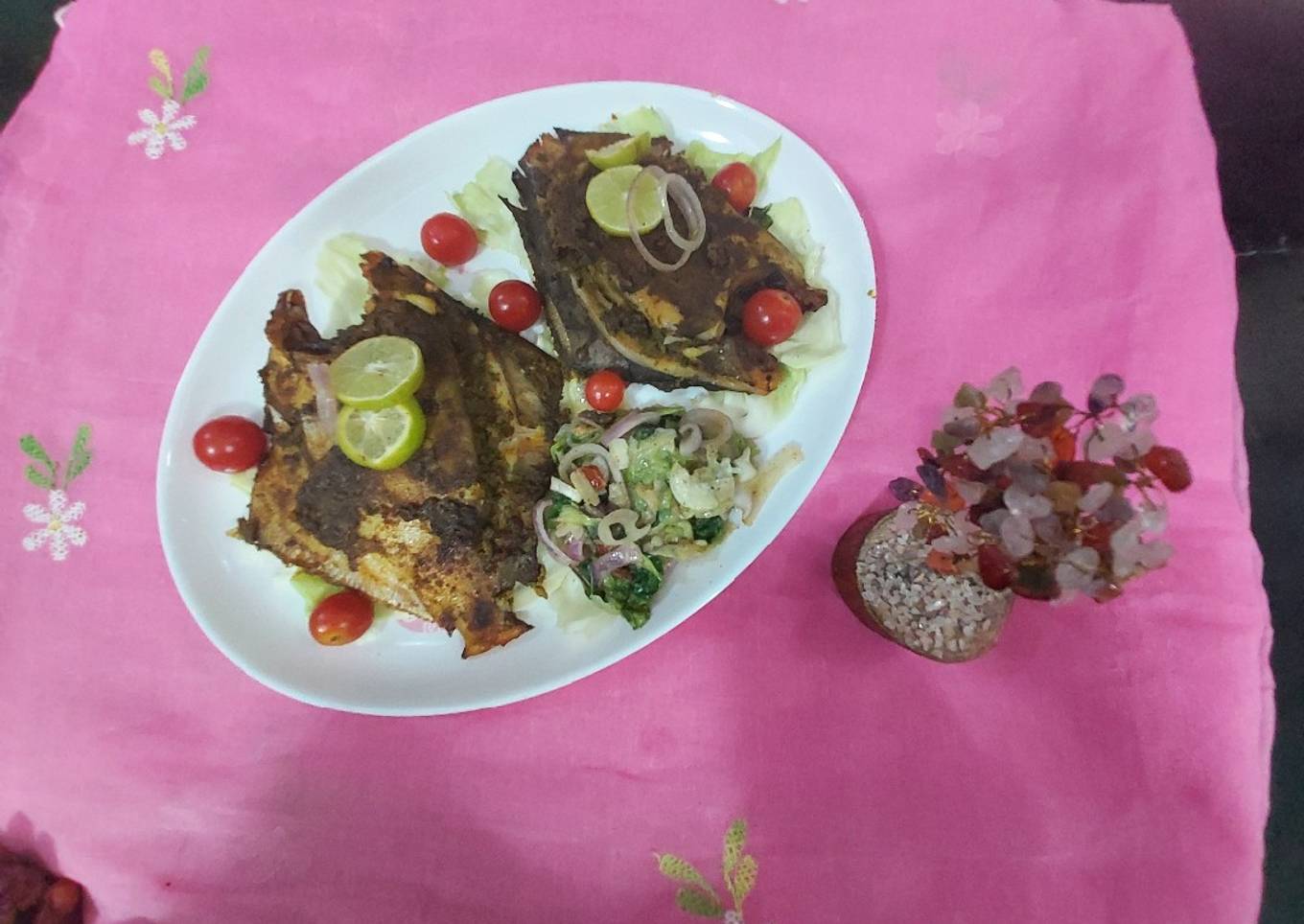 Grilled Staff green masala pamphlets