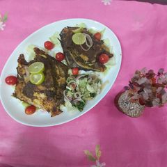 A picture of Grilled Staff green masala pamphlets.