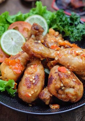 Foto resep Ayam bakar bumbu rujak sambal bawang