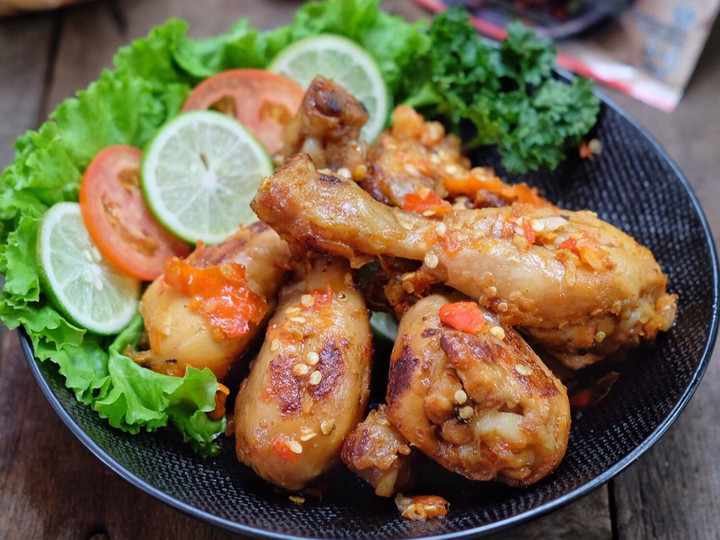 Cara Buat Ayam bakar bumbu rujak sambal bawang Enak Dan Mudah