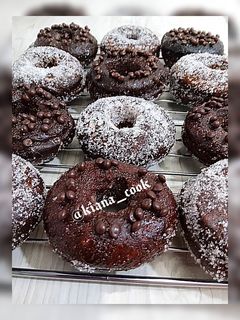 عکسی از دستور ❤دونات کاکائویی دلبر🤩🤩🤩