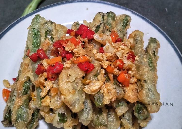 Resep Buncis cabe garam yang Bisa Manjain Lidah