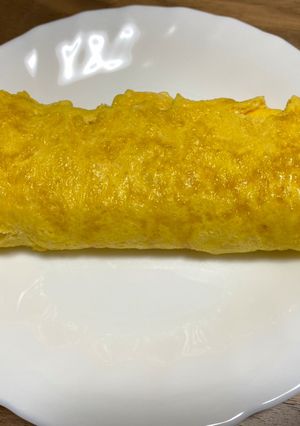 A picture of Japanese omelette.