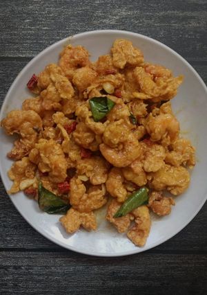 Foto resep Udang Saus Telur Asin