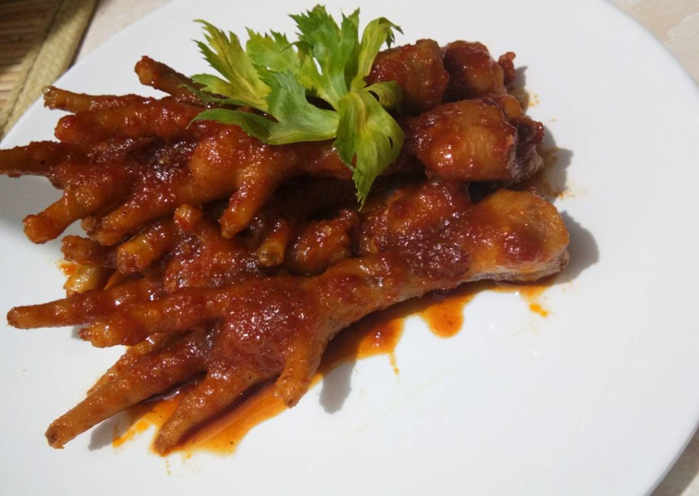 Ceker ayam pedas manis