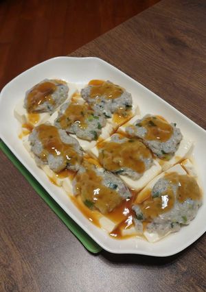 鯪魚肉蒸豆腐 的食譜成品照片