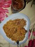 Peppery noodles and egg