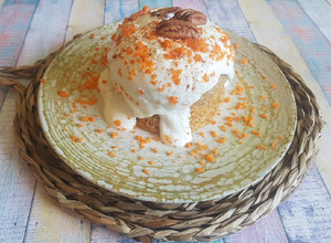 Una foto de Mug cake tarta de zanahoria