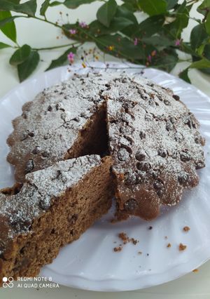 Una foto de Torta de naranja y chocolate