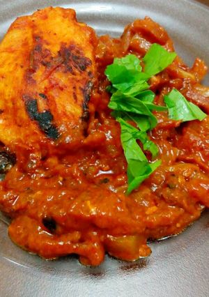 صورة لوصفة دجاج بنكهة الباربكيو ع طريقتي