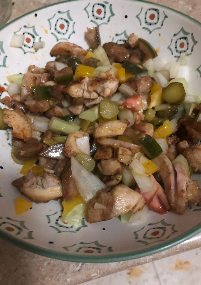 Una foto de Pollo marinado estilo hindú