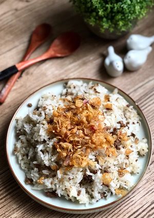 Hình của món Xôi chim bồ câu.