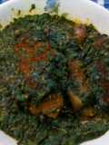 Seafood jute mallow(ewedu) soup
